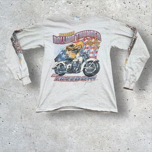 Vintage 12th Annual Rolling Thunder Rally Let Freedom Ride Long Sleeve M